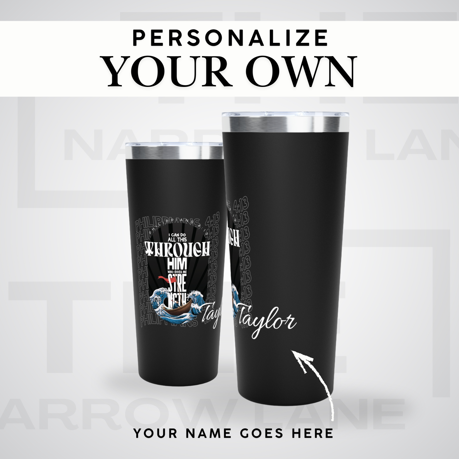 I Can Do All Things Insulated Travel Mug 22oz