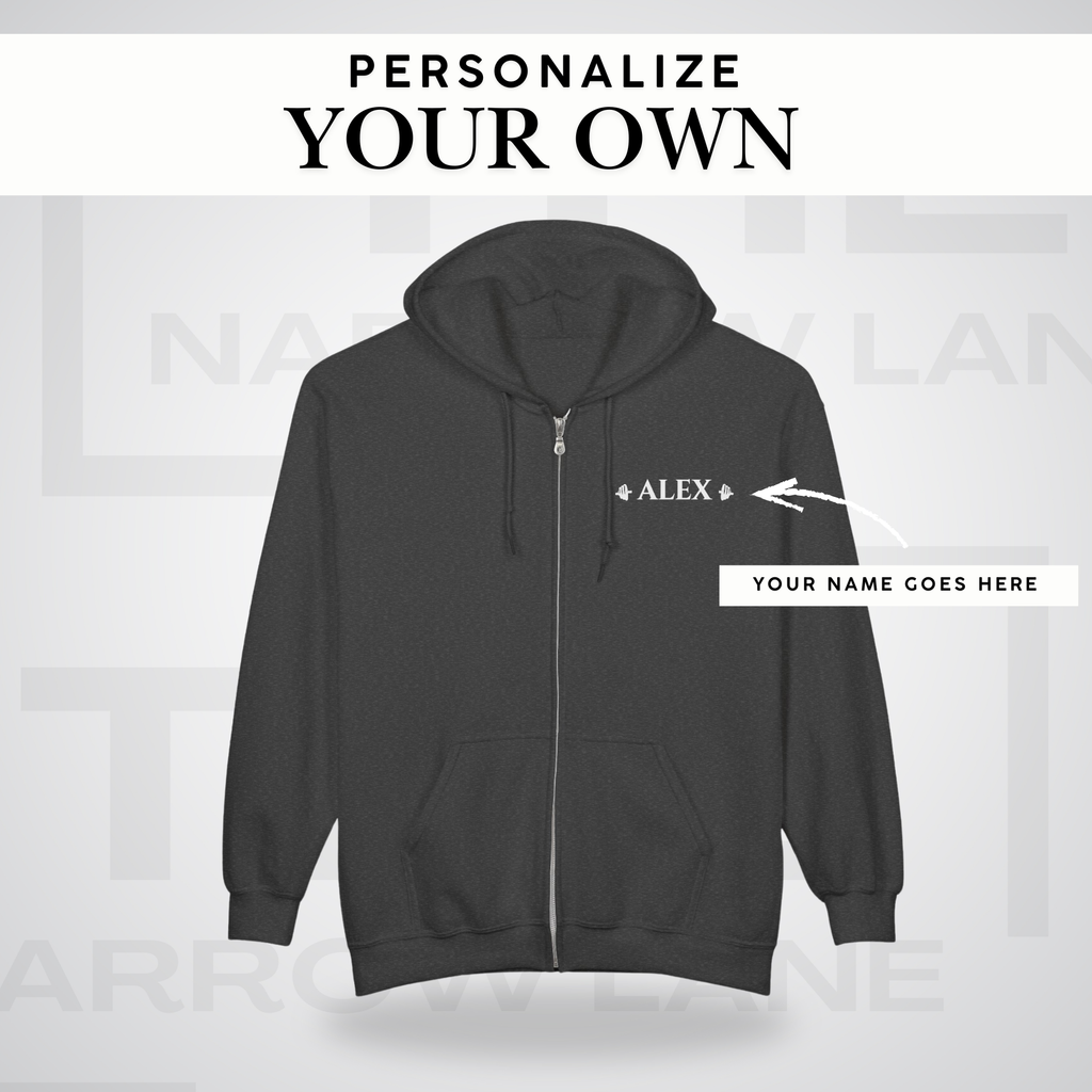 Faith Is A Muscle Full-Zip Hooded Sweatshirt | Personalized