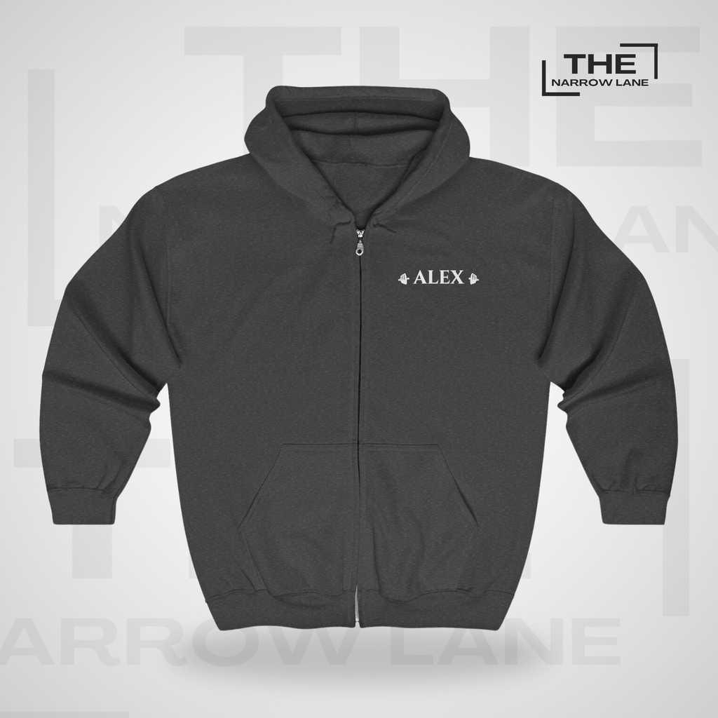 Faith Is A Muscle Full-Zip Hooded Sweatshirt | Personalized