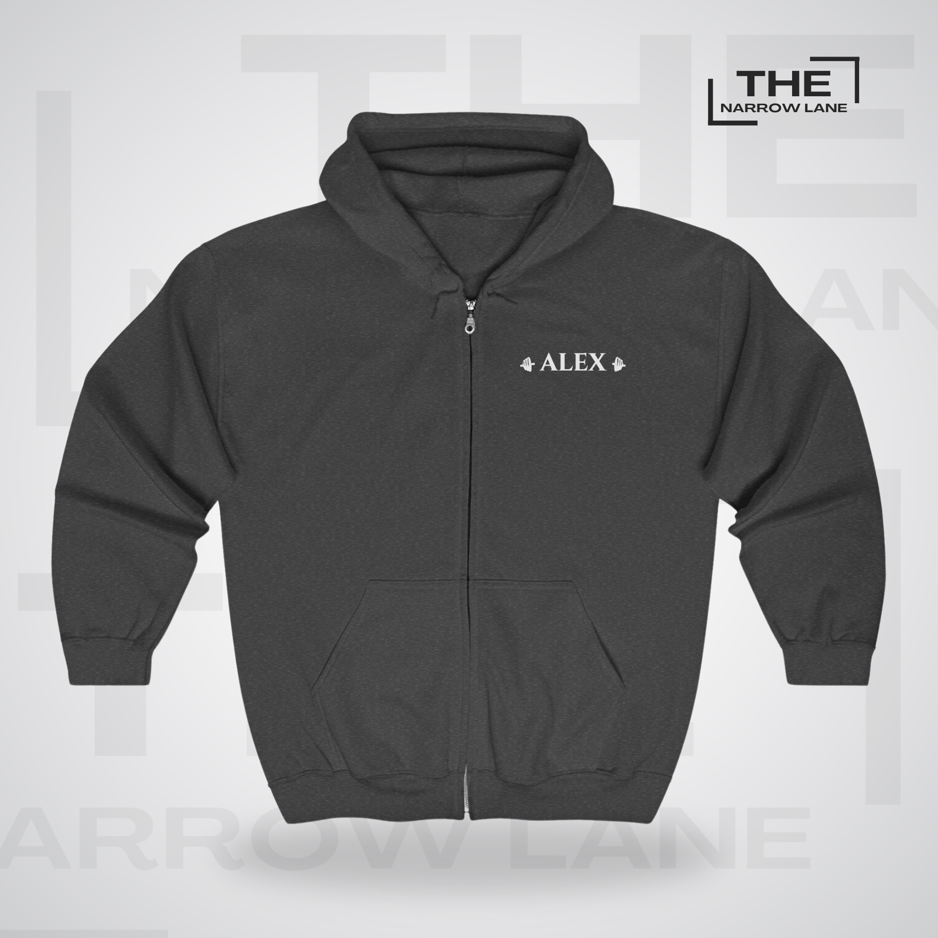 Faith Is A Muscle Full-Zip Hooded Sweatshirt | Personalized