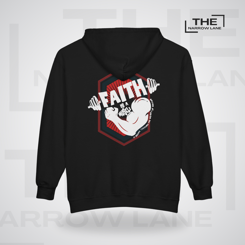 Faith Is A Muscle Full-Zip Hooded Sweatshirt | Personalized