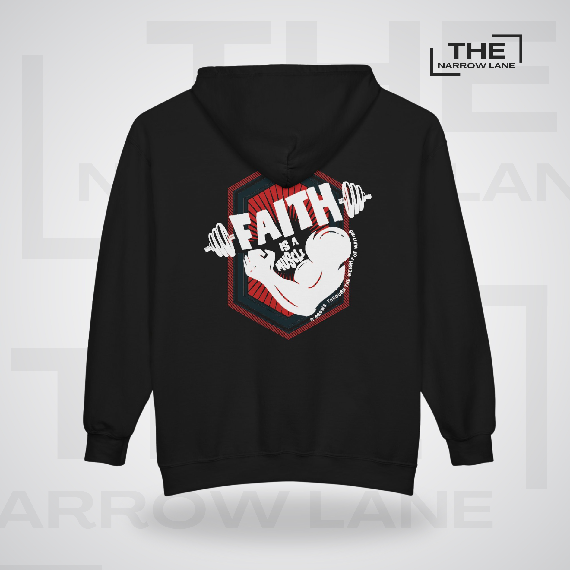 Faith Is A Muscle Full-Zip Hooded Sweatshirt | Personalized