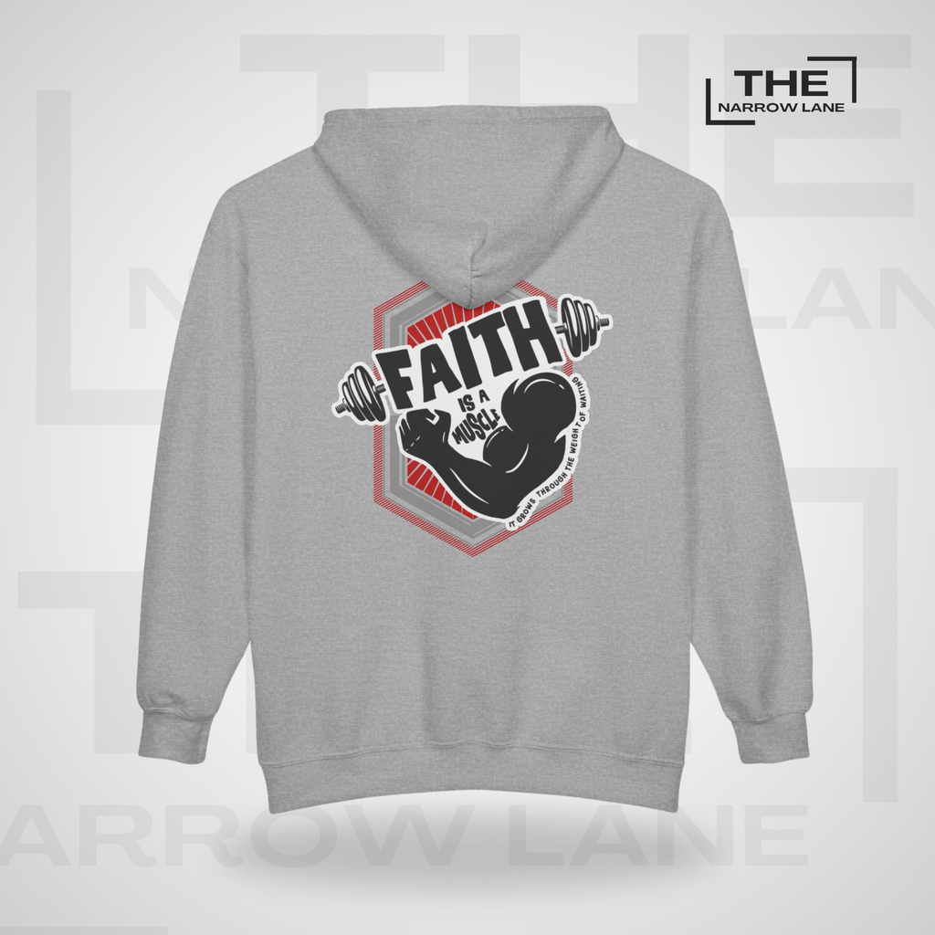 Faith Is A Muscle Full-Zip Hooded Sweatshirt | Personalized