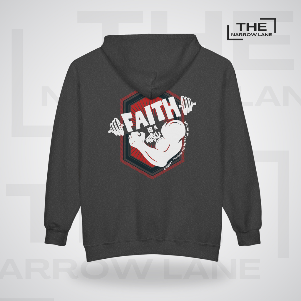 Faith Is A Muscle Full-Zip Hooded Sweatshirt | Personalized
