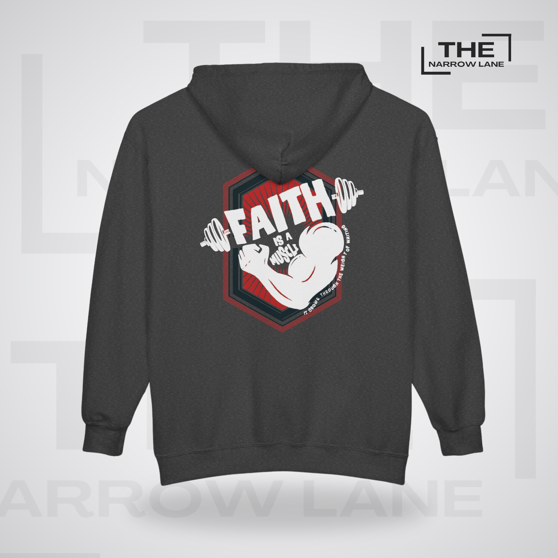 Faith Is A Muscle Full-Zip Hooded Sweatshirt | Personalized