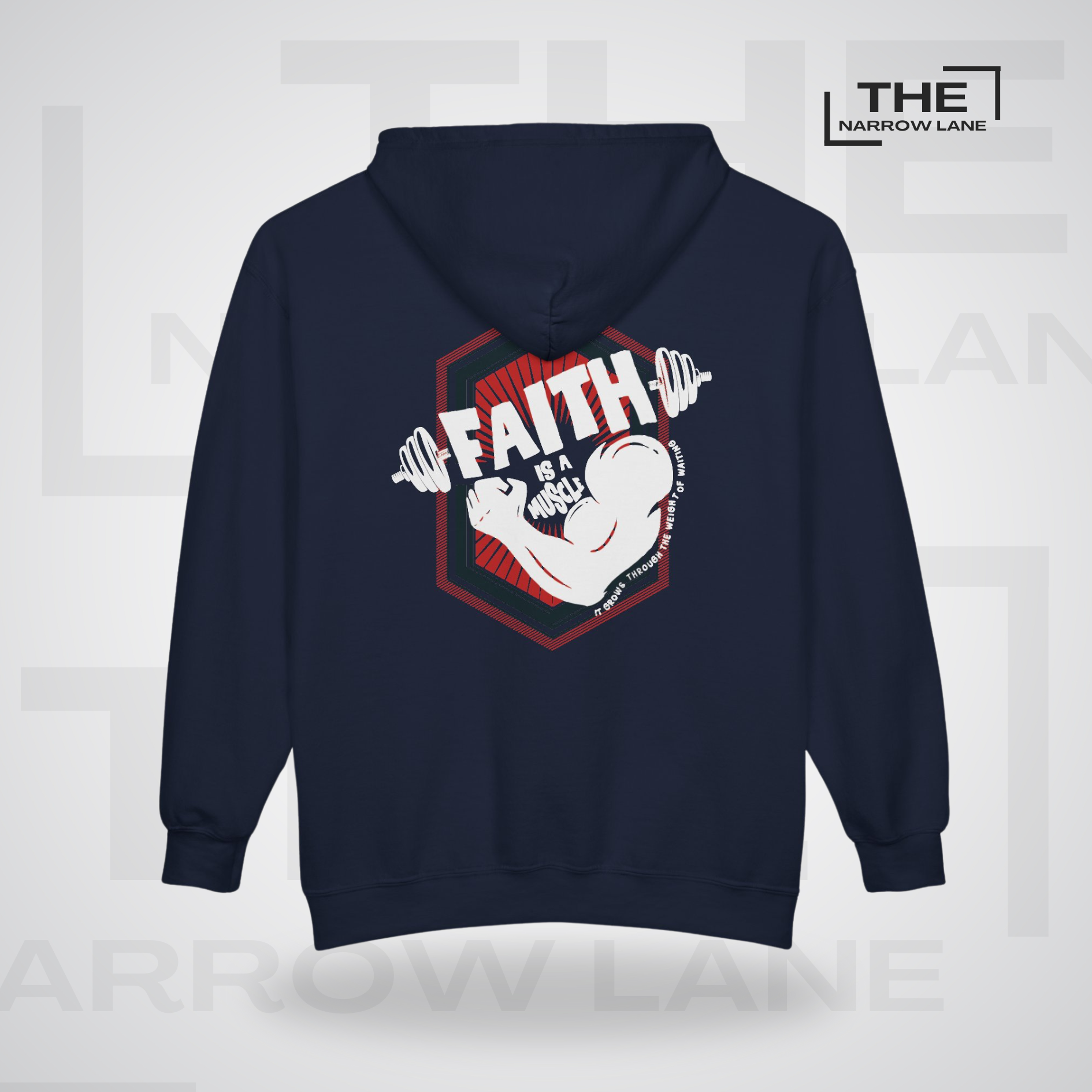 Faith Is A Muscle Full-Zip Hooded Sweatshirt | Personalized