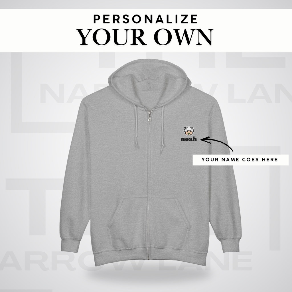 I Am Shepherd Full-Zip Hooded Sweatshirt | Personalized